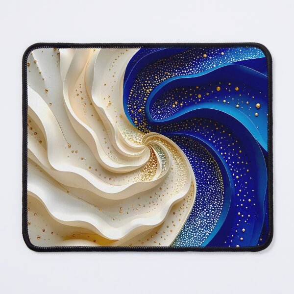 Item preview, Swirling Blue and White Patterns designed and sold by Vicky Brago-Mitchell®.
