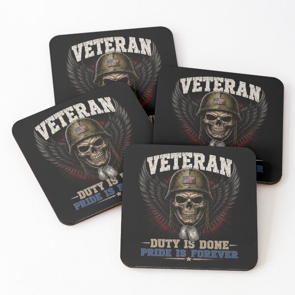 Item preview, Veteran Duty Is Done Pride Is Forever Skull designed and sold by markymaarty.