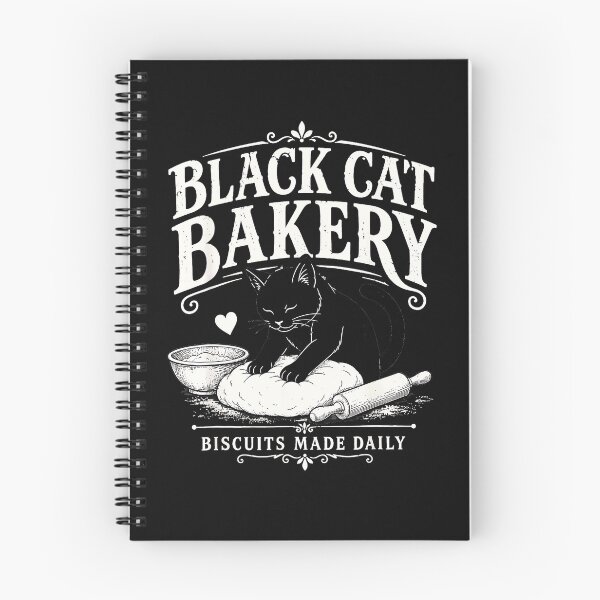 Item preview, Black Cat Bakery Biscuits Made Daily Cat Lover Baker Feline Chef designed and sold by CharlieConon.
