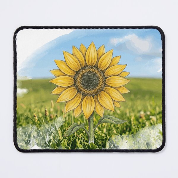 Item preview, Watercolor Sunflower Field Summer Scenery designed and sold by Monyegy.