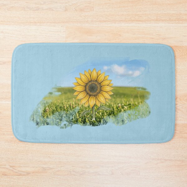 Item preview, ​Watercolor Sunflower Field Summer Scenery designed and sold by Monyegy.
