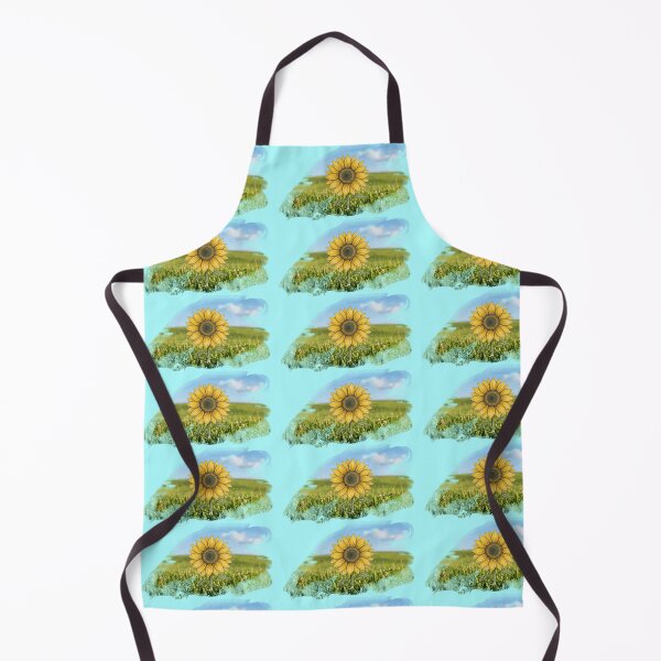 Item preview, Watercolor Sunflower Field Summer Scenery designed and sold by Monyegy.