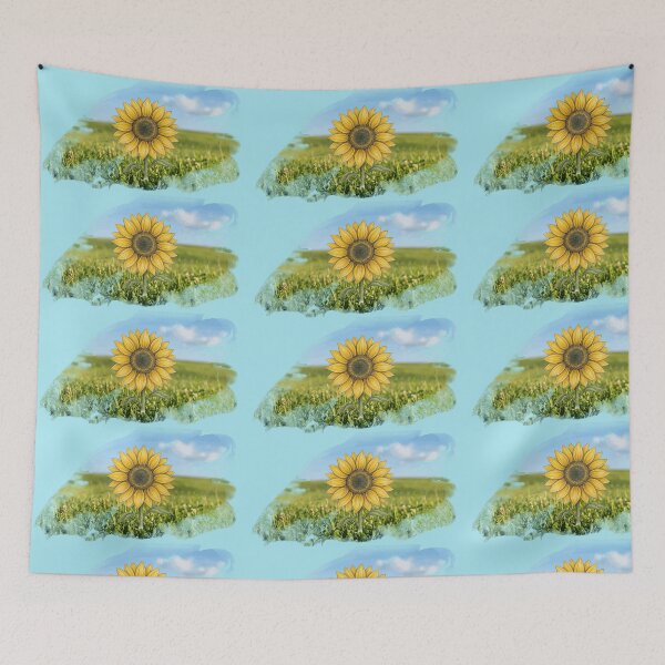 Item preview, ​Watercolor Sunflower Field Summer Scenery designed and sold by Monyegy.