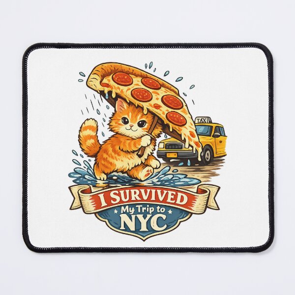 Item preview, Pizza Umbrella Cat in NYC designed and sold by teemix.