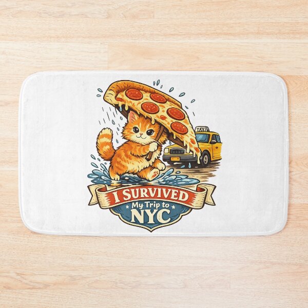 Item preview, Pizza Umbrella Cat in NYC designed and sold by teemix.