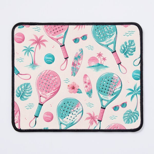 Item preview, Padel Tennis Tropical Summer Pattern Racket Beach Vacation designed and sold by Kimos Creative Store.
