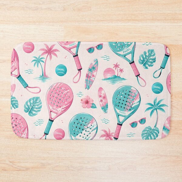 Item preview, Padel Tennis Tropical Summer Pattern Racket Beach Vacation designed and sold by Kimos Creative Store.