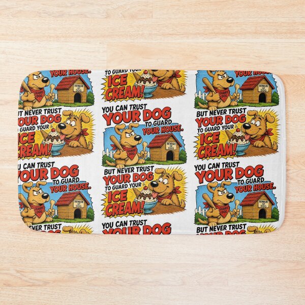 Item preview, Never Trust Your Dog With Ice Cream designed and sold by Mad Axle Studios.
