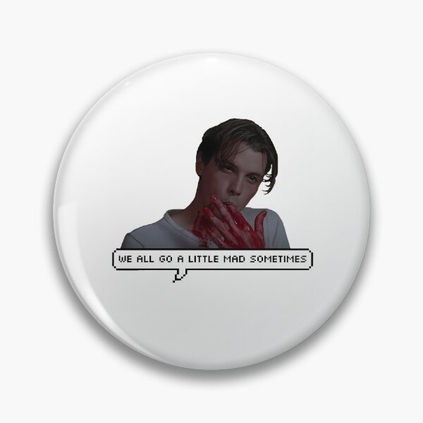 Item preview, Billy Loomis - We All Go A Little Mad Sometimes Quote Print Sticker designed and sold by blowerkatherine.