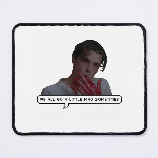 Item preview, Billy Loomis - We All Go A Little Mad Sometimes Quote Print Sticker designed and sold by blowerkatherine.