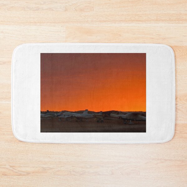 Item preview, Outback Airstrip at Dusk — Light Aircraft Silhouettes, South Australia designed and sold by BushPilotLens.