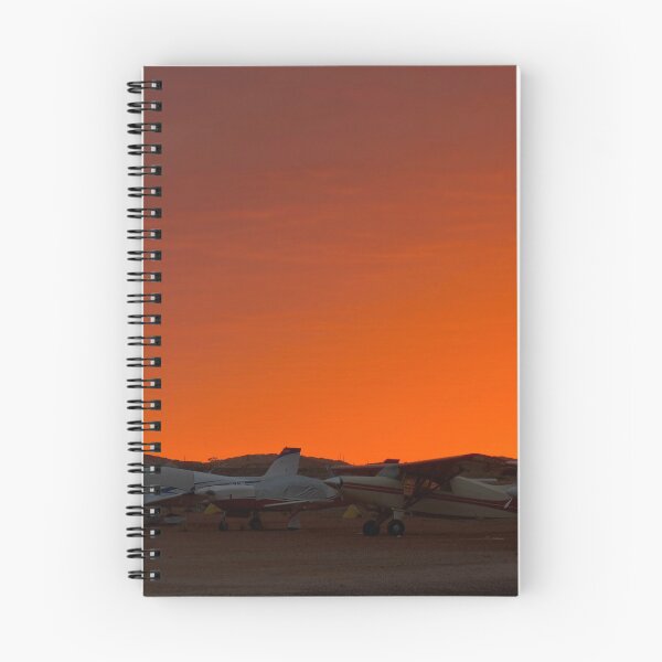 Item preview, Outback Airstrip at Dusk — Light Aircraft Silhouettes, South Australia designed and sold by BushPilotLens.