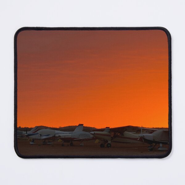 Item preview, Outback Airstrip at Dusk — Light Aircraft Silhouettes, South Australia designed and sold by BushPilotLens.