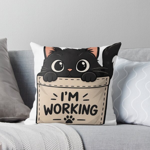 Item preview, Cute Black Cat Pocket Design designed and sold by Herodestroyer.