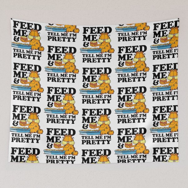 Item preview, Garfield Feed Me  Tell Me Im Pretty Lasagna Humor Design designed and sold by christineirist.