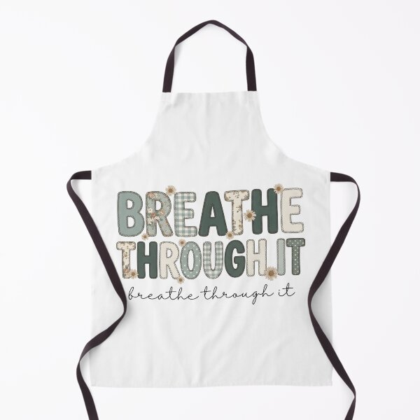 Item preview, Breathe Through It – Inspirational Mental Health Floral Typography designed and sold by StickerNestYou.