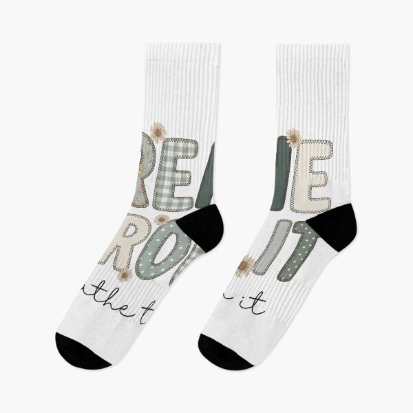 Item preview, Breathe Through It – Inspirational Mental Health Floral Typography designed and sold by StickerNestYou.
