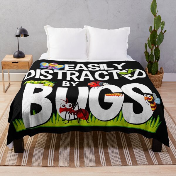Item preview, Easily Distracted By Bugs Insect Lover Nature Observer Entomologist Gift designed and sold by CharlieConon.