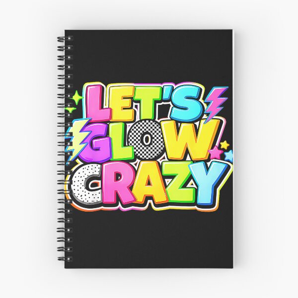 Item preview, Let's Glow Crazy Glow Party Rave Music Festival EDM Blacklight designed and sold by CharlieConon.