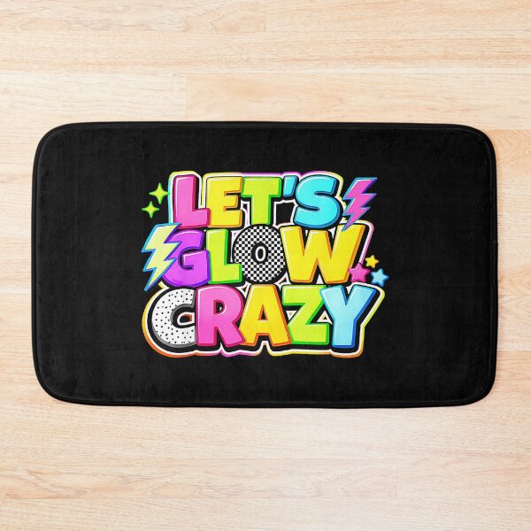 Item preview, Let's Glow Crazy Glow Party Rave Music Festival EDM Blacklight designed and sold by CharlieConon.