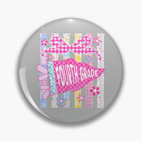 Item preview, Striped Floral Pennant Flag Fourth Grade Back to School Girl designed and sold by mjohnson9.