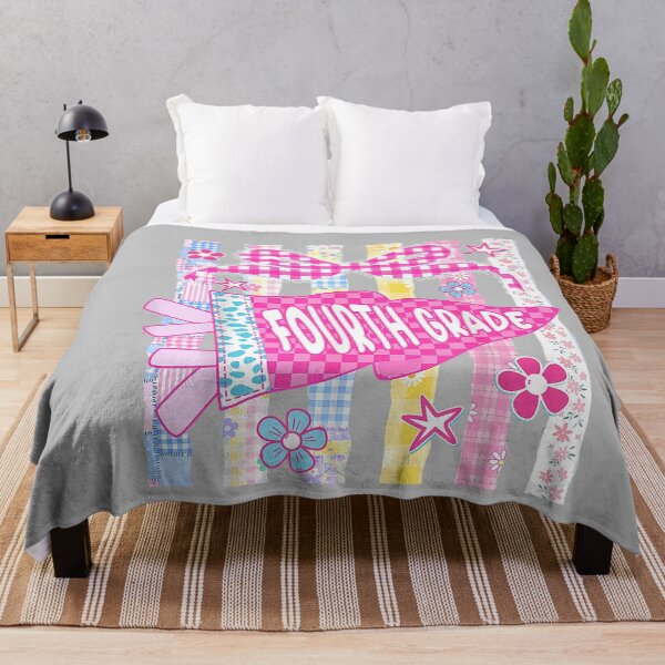 Item preview, Striped Floral Pennant Flag Fourth Grade Back to School Girl designed and sold by mjohnson9.