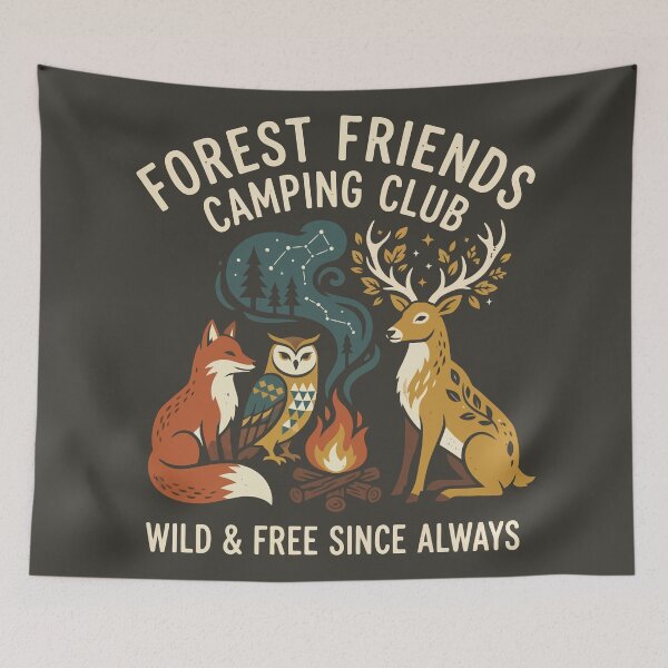 Item preview, Forest Friends Camping Club Wild Free Since Always designed and sold by Amir Faysal.