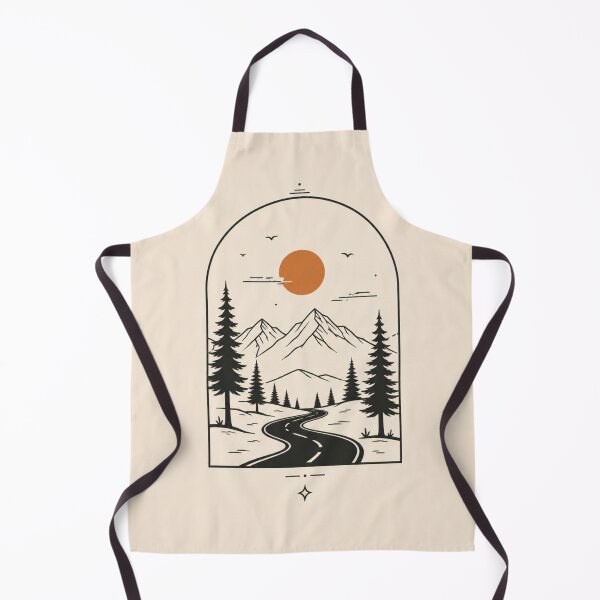 Item preview, Minimal Mountain Road Landscape designed and sold by VYBORA Studio.