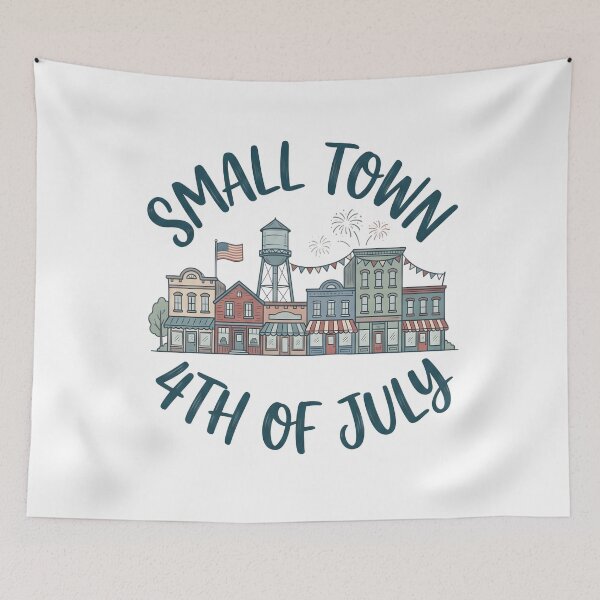 Item preview, Small Town Summer – American Hometown Fourth of July Design designed and sold by StickerNestYou.