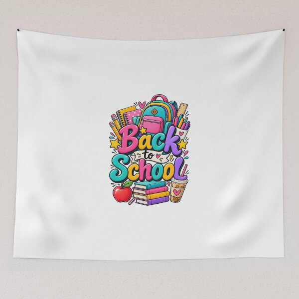 Item preview, Cute Back to School School Supplies Colorful Student Design designed and sold by favoprintaart.