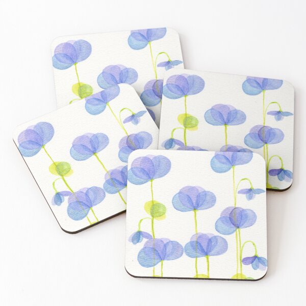 Item preview, Bubble Petals - Blue & Purple designed and sold by Aileen David.