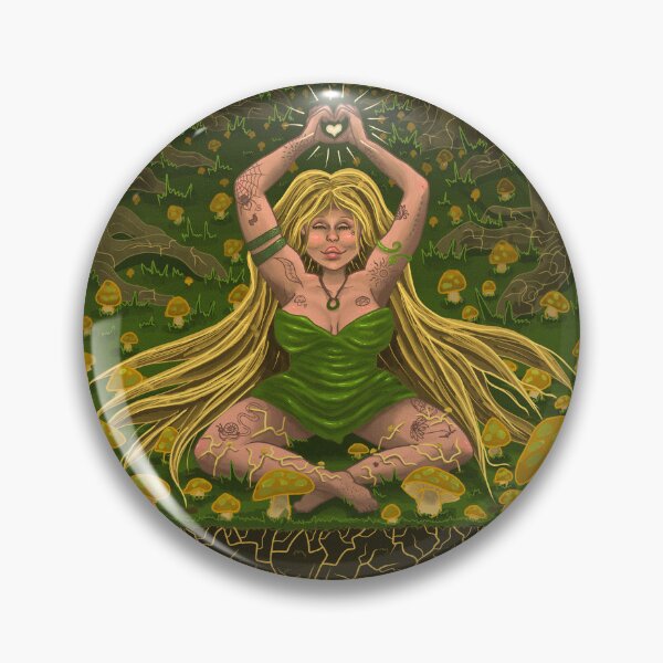 Item preview, Goddess in the Mushroom Forest designed and sold by TheMossAndMermaid.