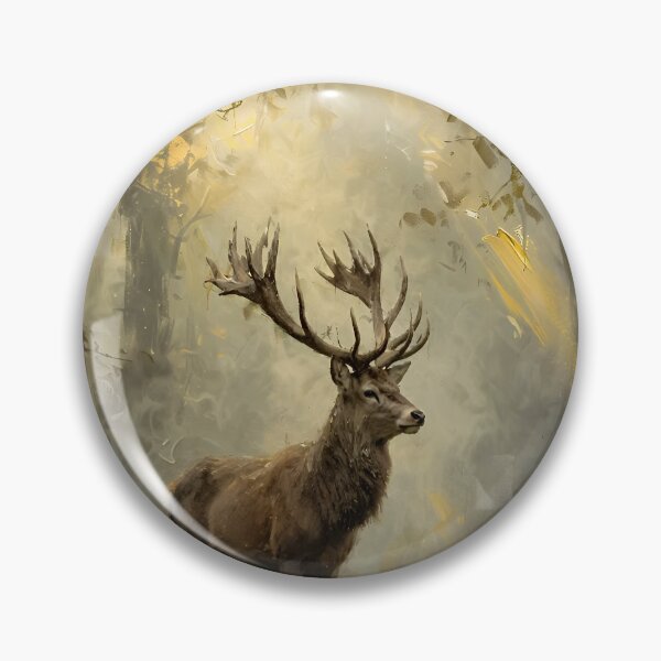 Item preview, Majestic Stag in Enchanted Forest, Woodland Deer Nature Art designed and sold by cr6zym1nd.