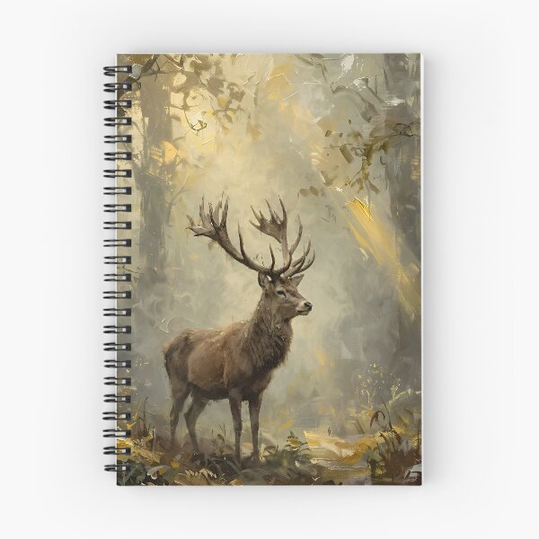 Item preview, Majestic Stag in Enchanted Forest, Woodland Deer Nature Art designed and sold by cr6zym1nd.