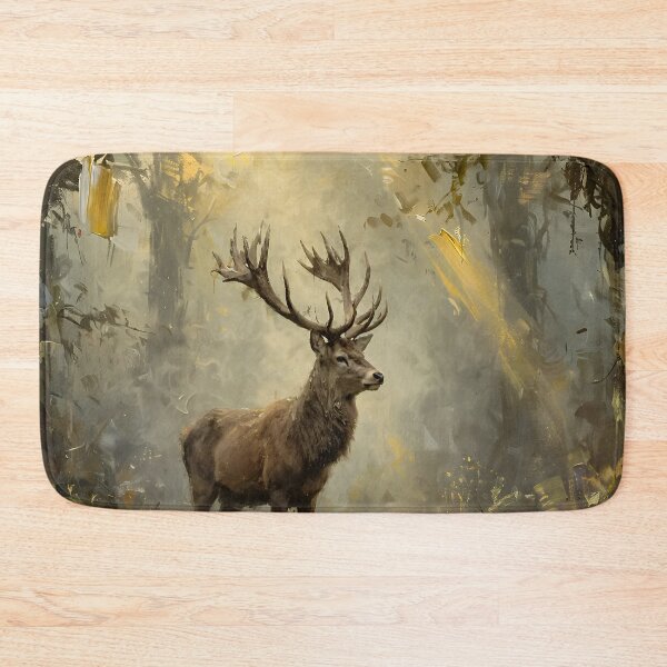 Item preview, Majestic Stag in Enchanted Forest, Woodland Deer Nature Art designed and sold by cr6zym1nd.