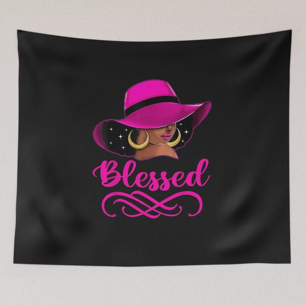 Item preview, Blessed African American Afro Black Women with Hat Christian designed and sold by FrankIsabel.