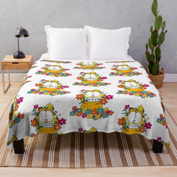 Item preview, Garfield Happy In The Garden Perfect Gift Fan designed and sold by christineirist.