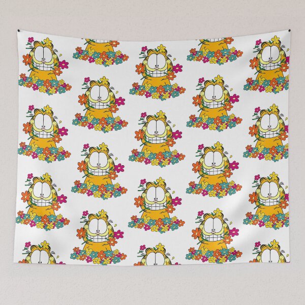 Item preview, Garfield Happy In The Garden Perfect Gift Fan designed and sold by christineirist.