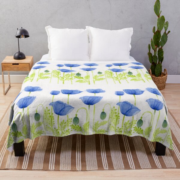 Item preview, Poppies - Blue designed and sold by Aileen David.