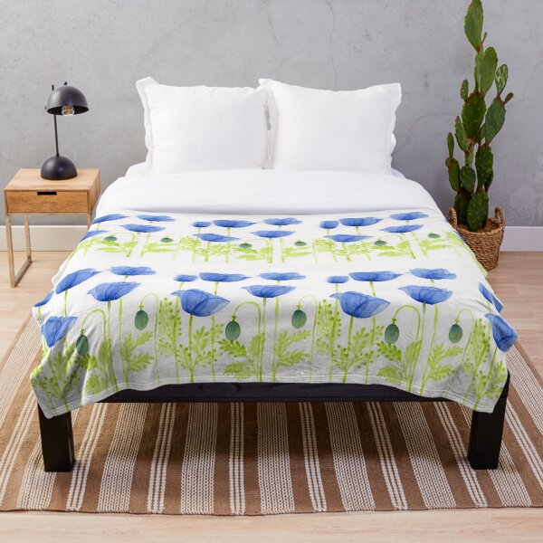 Item preview, Poppies - Blue designed and sold by Aileen David.