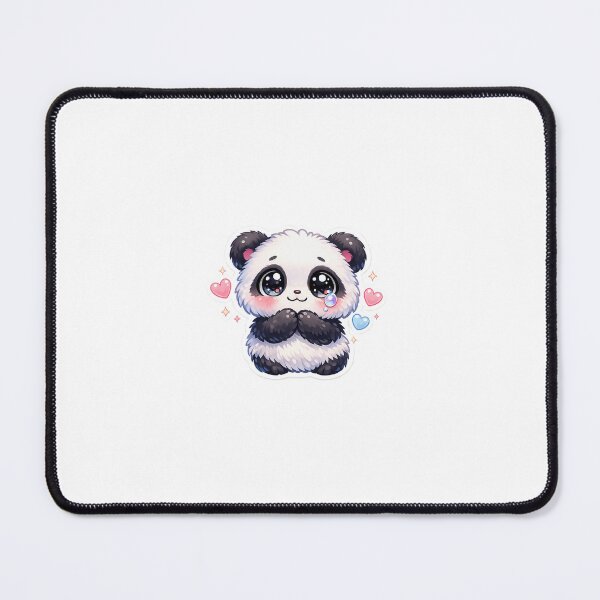 Item preview, Emotional Panda Sticker Kawaii Cute Reaction for Sensitive Souls & Animal Lovers designed and sold by CutePrintCorner.