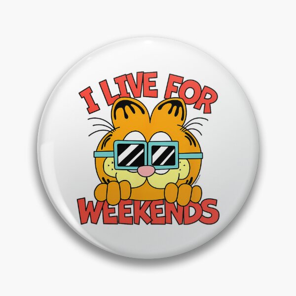 Item preview, Garfield I Live For The Weekends Funny Cool Quote designed and sold by christineirist.