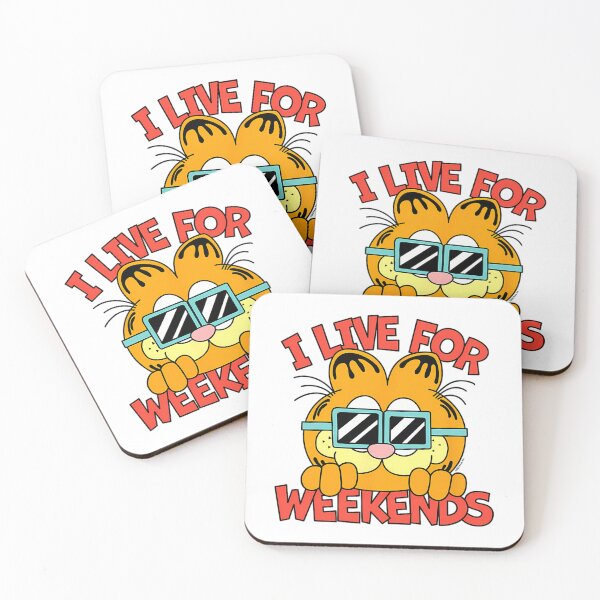 Item preview, Garfield I Live For The Weekends Funny Cool Quote designed and sold by christineirist.