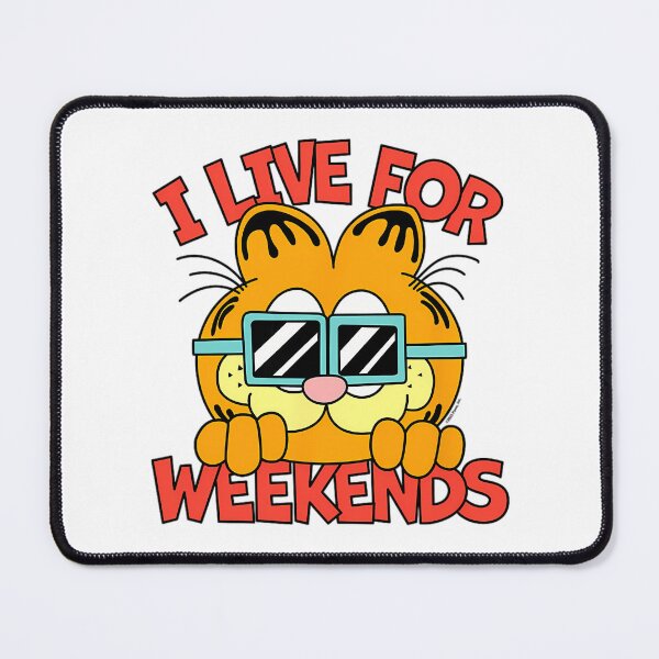 Item preview, Garfield I Live For The Weekends Funny Cool Quote designed and sold by christineirist.