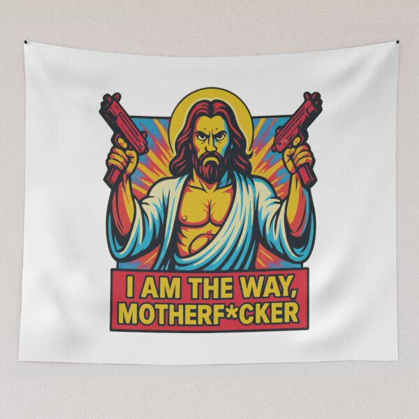 Item preview, I Am The Way - Uzi Jesus - Dungeon Crawler Carl designed and sold by RoniShorter.