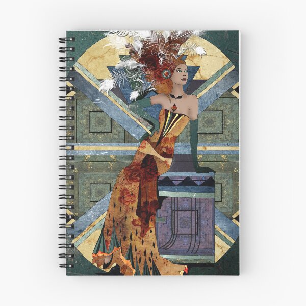 Item preview, Green Lady Art Deco designed and sold by nathalie56.