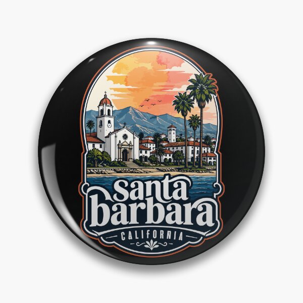 Item preview, Santa Barbara California Coast Watercolor Travel designed and sold by TomFrontierArt.