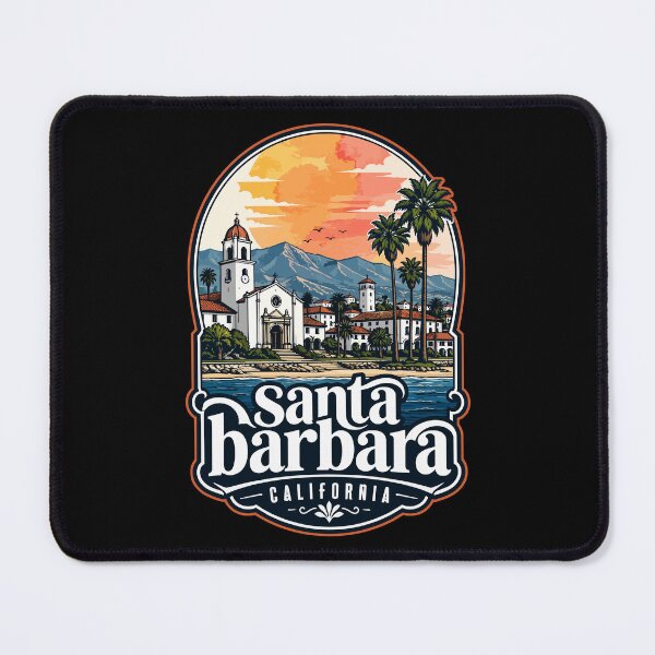 Item preview, Santa Barbara California Coast Watercolor Travel designed and sold by TomFrontierArt.