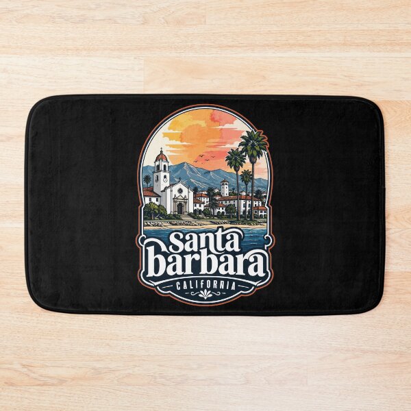 Item preview, Santa Barbara California Coast Watercolor Travel designed and sold by TomFrontierArt.