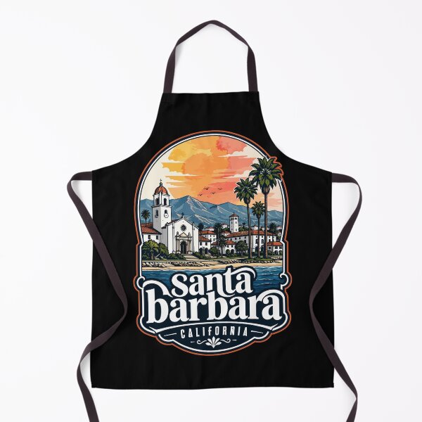 Item preview, Santa Barbara California Coast Watercolor Travel designed and sold by TomFrontierArt.